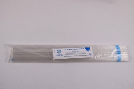 Gaines universelles NON fendues (50x20) (bleues)