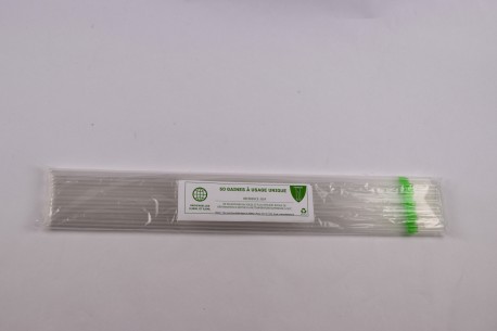 Gaines universelles FENDUES (50x20) (vertes)