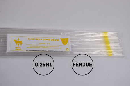 Gaines mini (génisses) - 0.25mL - FENDUES